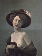 Felix Vallotton Woman in a Black Hat oil
